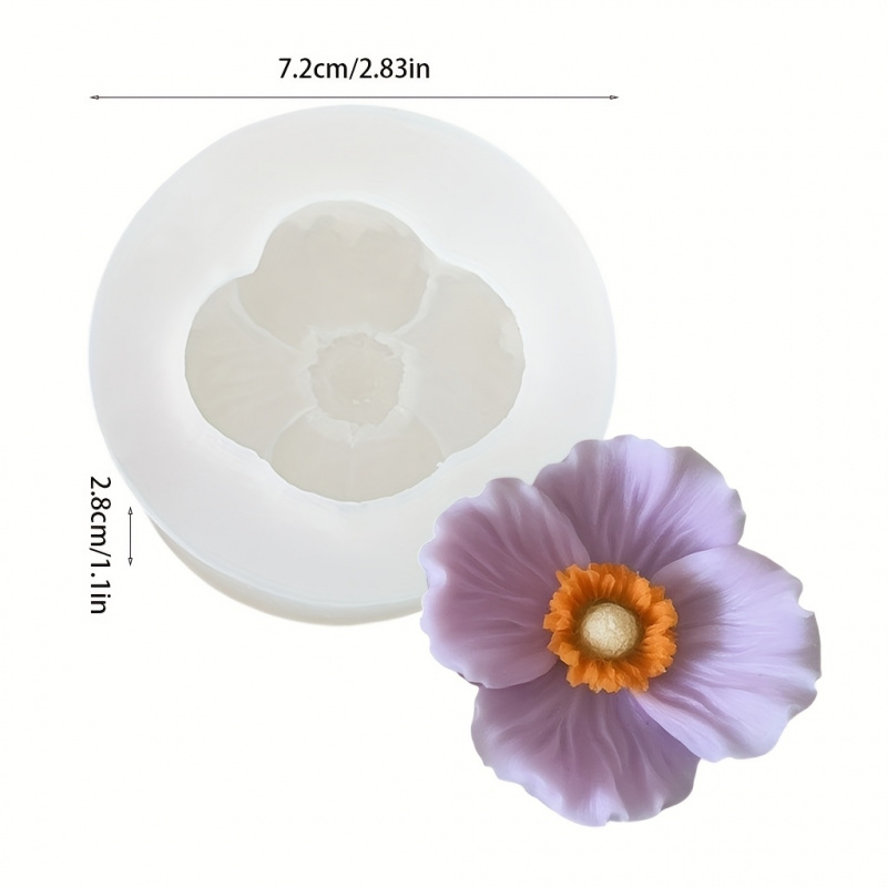 แม่พิมพ์ซิลิโคนรูปดอกไม้ 3 ดอก - Candle Making Jars บทวิจารณ์และราคา