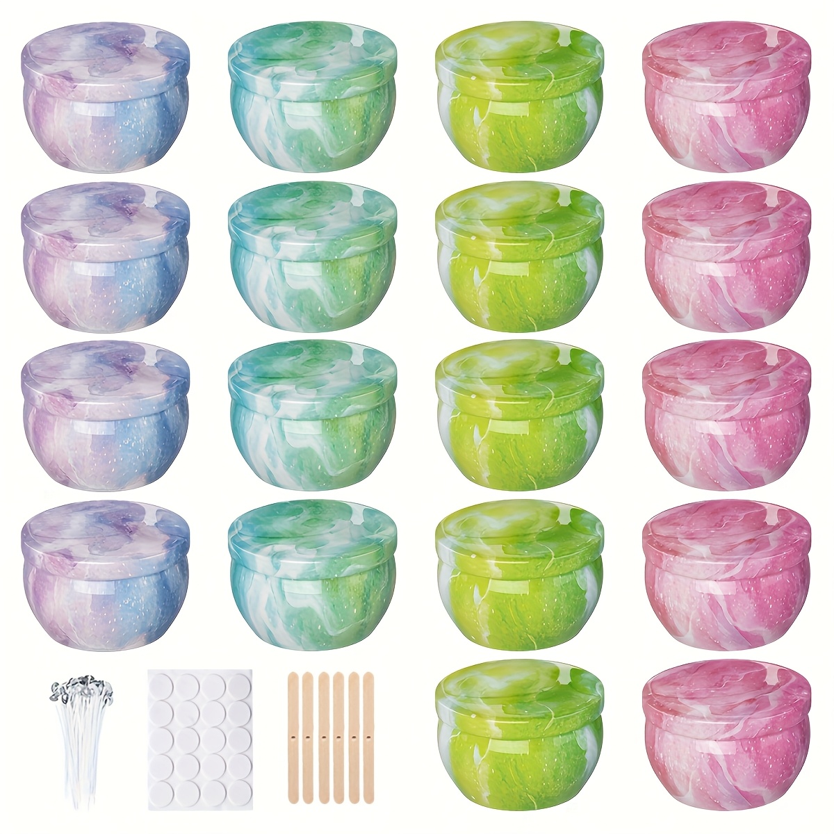ขวดเทียนโลหะลายท้องฟ้าเต็มไปด้ - Candle Making Jars บทวิจารณ์และราคา