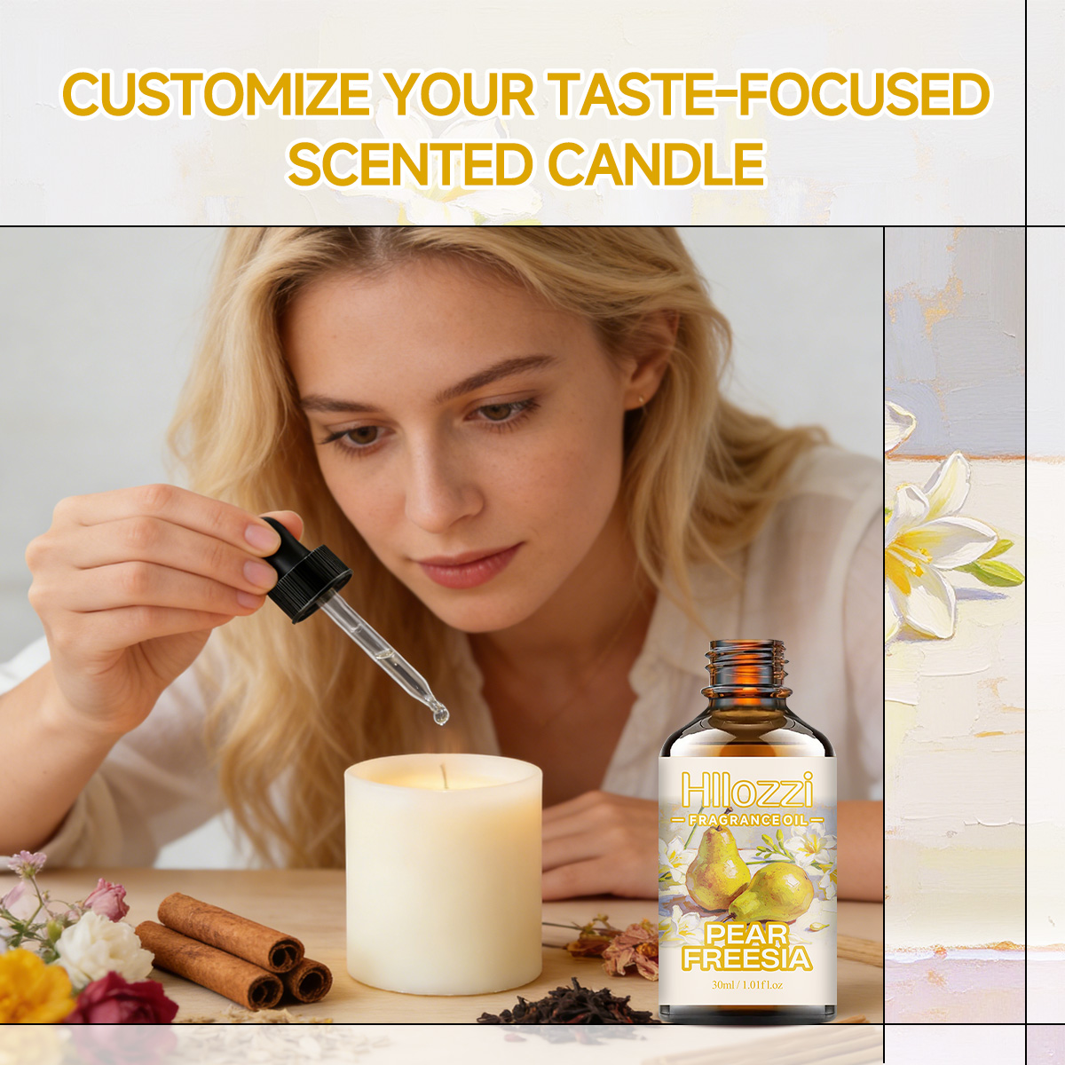 น้ำมันหอมกลิ่นลูกแพร์และฟรีเซี - Candle Making Experiment บทวิจารณ์และราคา