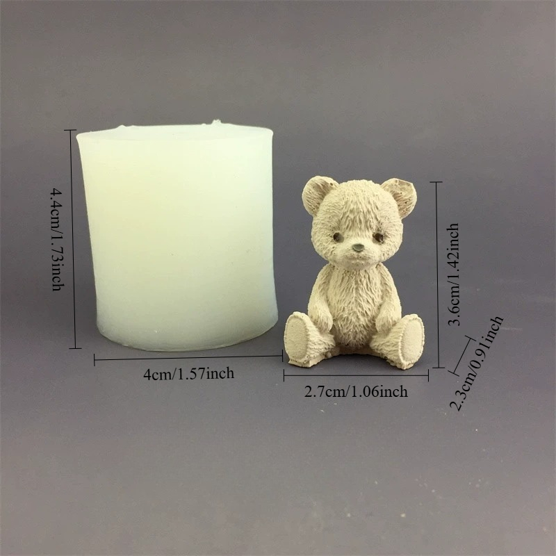 แม่พิมพ์เทียนซิลิโคนรูปหมีน่าร - Candle Making Jars บทวิจารณ์และราคา