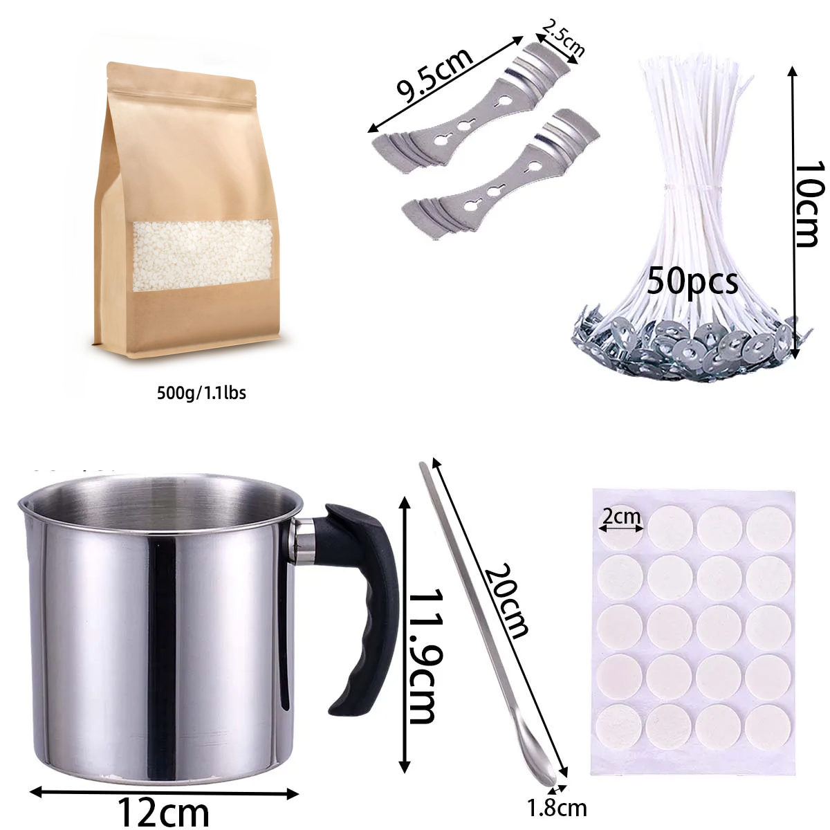 ชุดอุปกรณ์ทำเทียนหอม DIY พร้อม - Candle Making Jars บทวิจารณ์และราคา