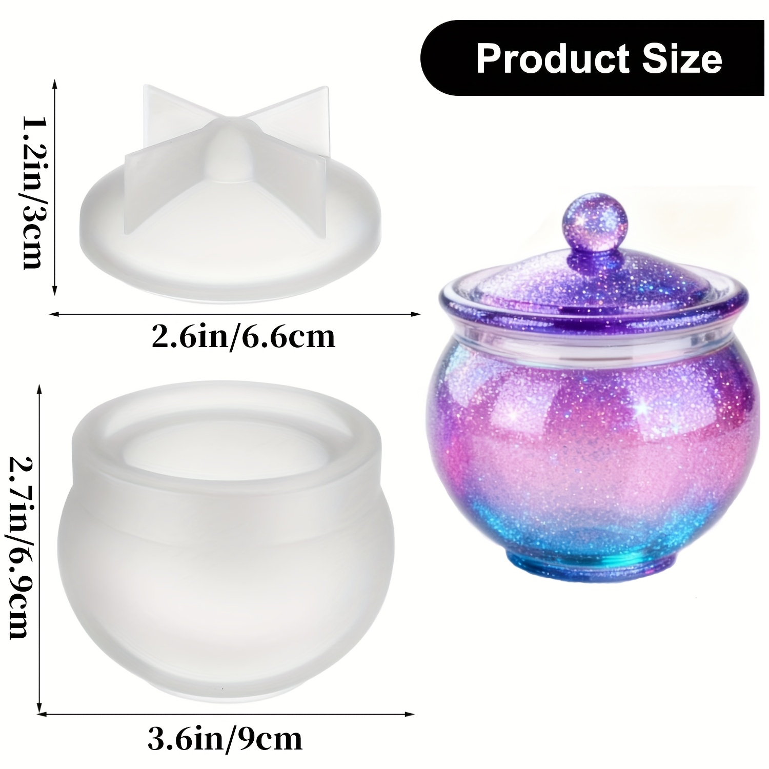 แม่พิมพ์เรซิ่นทรงกลม 1 ชุด พร้ - Candle Making Jars บทวิจารณ์และราคา
